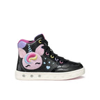 Geox Geox Skylin Παιδικά Sneakers High Ανατομικά με Φωτάκια Μαύρα Παπούτσι Κορίτσι Φωτάκια / Shoes with Lights Girl geox-athletika-j-skylin-j568wd-0nfkn-c9240-m-mauro-0000305270160
