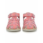 Kickers Kickers Παιδικά Δερμάτινα Παπουτσοπέδιλα Ανατομικά για Κορίτσια Ροζ Πέδιλο Κορίτσι / Sandals Girl kickers-pink-sandals-front-view