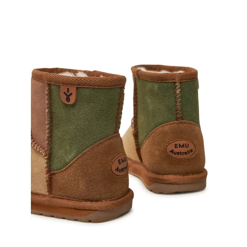 Emu Australia EMU Australia Μπότες Χιονιού Wallaby Mini Patchwork K13105 Μπεζ Χιονιού Κορίτσι / Snowboots Girl mpotes-khioniou-emu-australia-wallaby-mini-patchwork-k13105-mpez-0000304290312_4