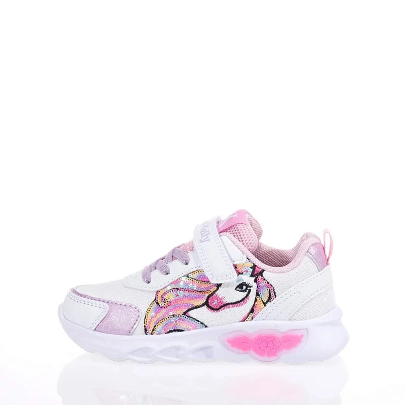 Lelli Kelly Lelli Kelly Sneakers μονόκερος με φωτάκια LKAL4746A00-BI01 Λευκό Παπούτσι Κορίτσι Φωτάκια / Shoes with Lights Girl paidika-athlitika-lelli-kelly-lkal4746-bi01-leyko-3