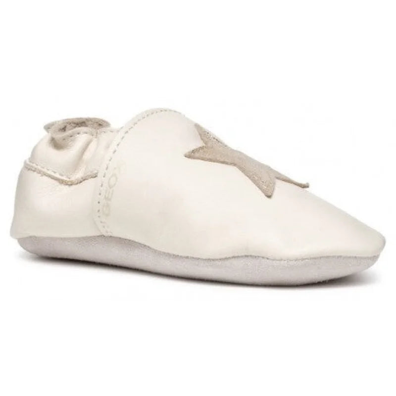 Geox Geox Gloviedoo Βρεφικά Slip ons Αγκαλιάς B4668B 085TC C1M2U μπεζ Αγκαλιάς Κορίτσι /Prenatal Girl pantofi-geox-b-gloviedoo-girl-b4668b-085tc-c1m2u-ivory-platinum-477x477