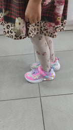 Skechers Παιδικά Sneakers με Σκρατς Ροζ