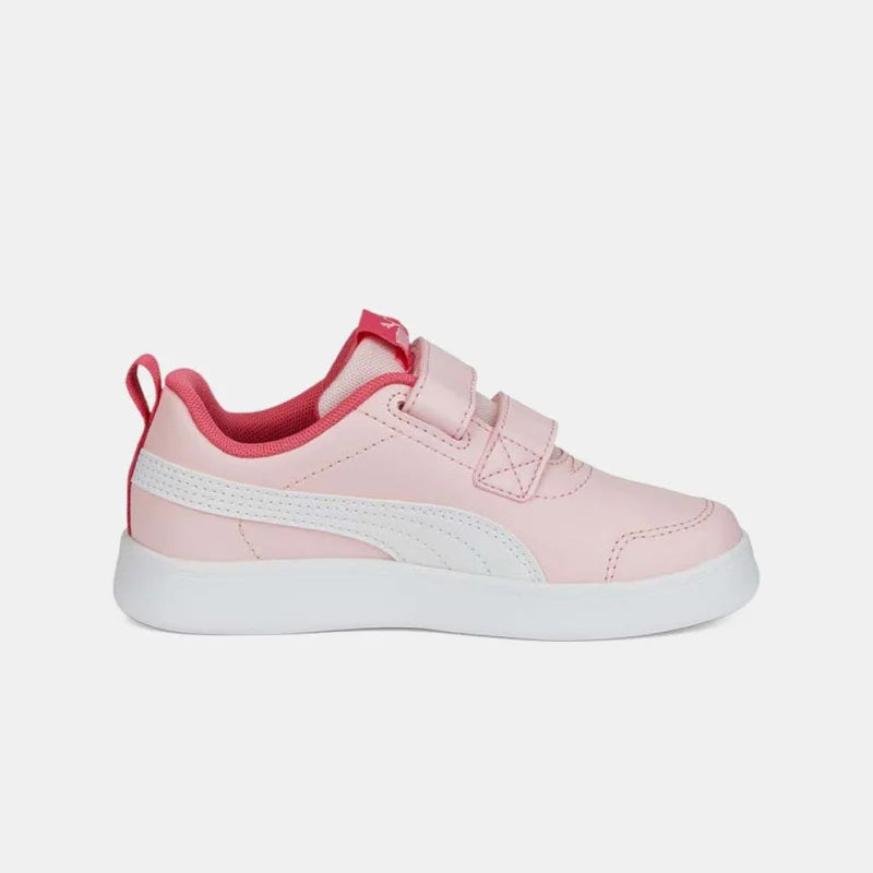 Puma Puma Παιδικά Sneakers Courtflex με Σκρατς για Κορίτσι Ροζ Αθλητικά Κορίτσι /Sportshoes Girl puma-courtflex-v2-v-ps_1