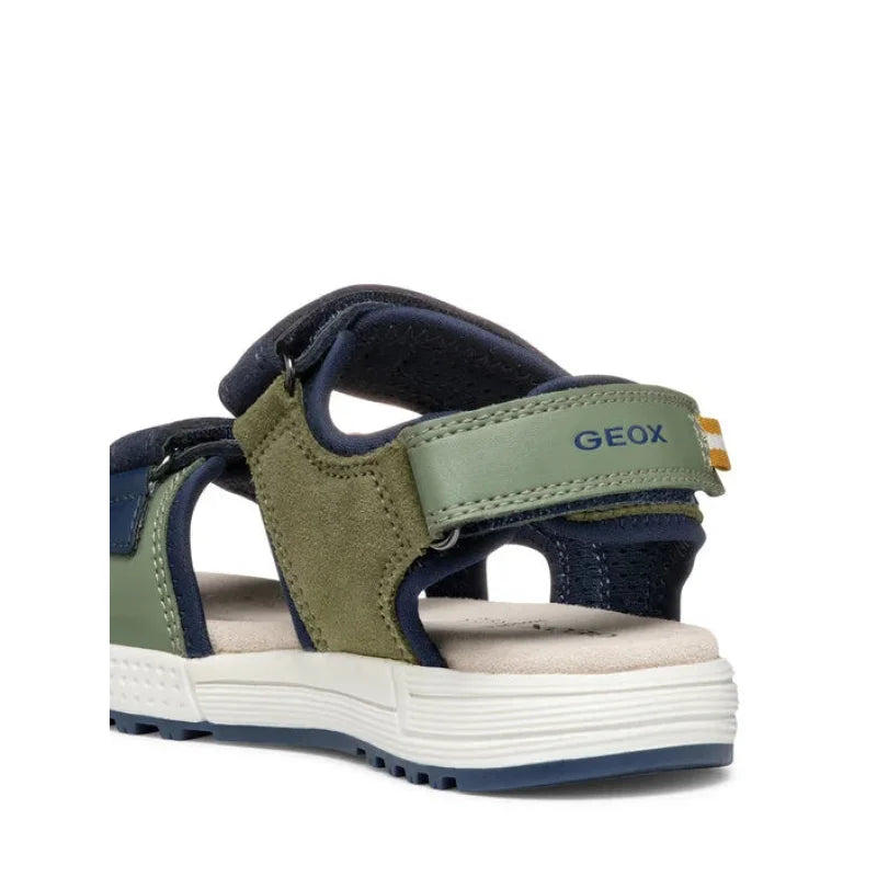 Geox Geox Παιδικά Πέδιλα Ανατομικά Χακί μπλέ Πέδιλο Αγόρι / Sandals Boy sandalia-geox-j-alben-j35ava-1520-cf3f4-s-khaki-0000304628092_5