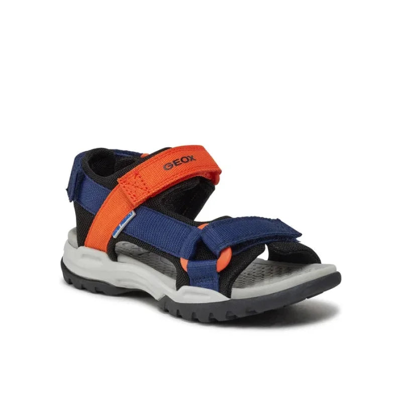 Geox Geox Σανδάλια J Borealis Boy J450RE 01411 C0659 S Σκούρο μπλε Πέδιλο Αγόρι / Sandals Boy sandalia-geox-j-borealis-boy-j450re-01411-c0659-s-navy-orange-0000303479985_1
