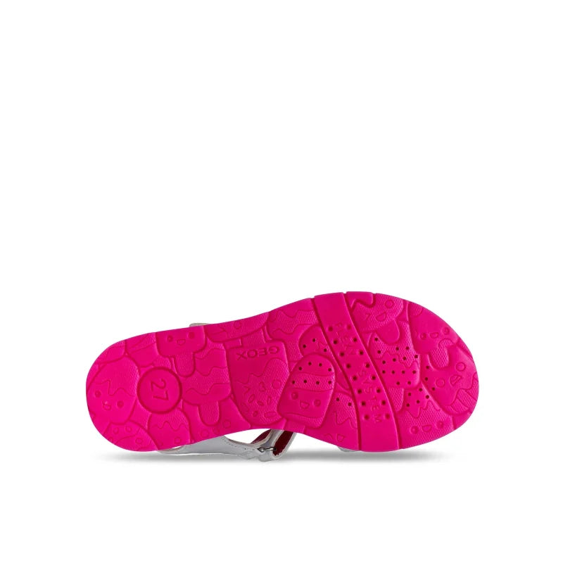Geox Geox J65P1C Joyfoot Girl Παιδικά Πέδιλα με Μονόκερο - Λευκό/Φούξια Πέδιλο Κορίτσι / Sandals Girl sandalia-geox-j-sandal-joyfoot-gir-j65p1c-000hh-c1441-d-leuko-0000305705037_3