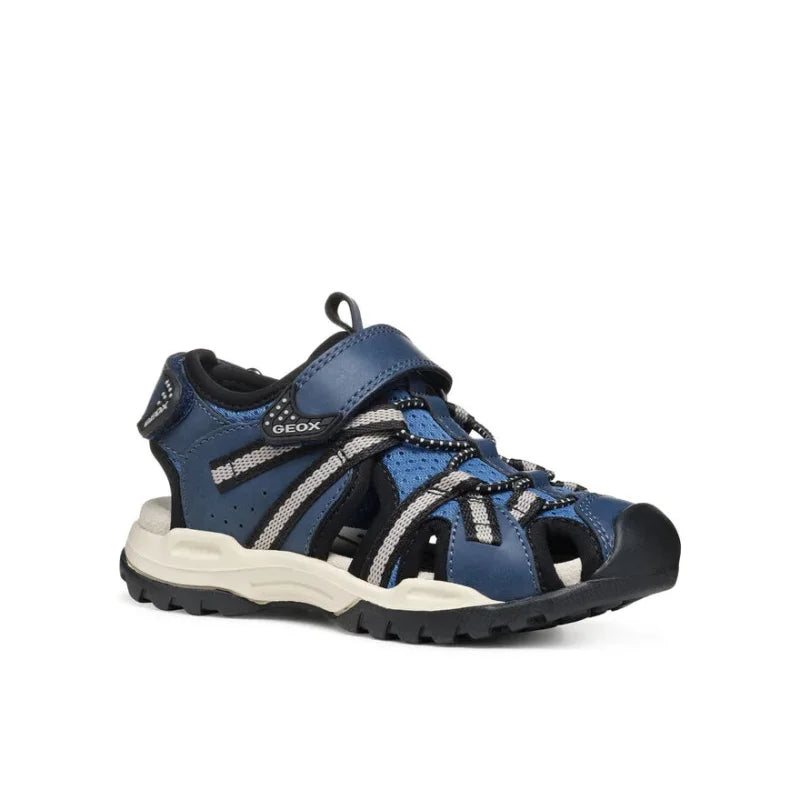 Geox Geox Σανδάλια Jr Borealis J450RB 014ME C4189 M Denim Πέδιλο Αγόρι / Sandals Boy sandalia-geox-jr-borealis-j450rb-014me-c4189-m-skouro-mple-0000304460043_1