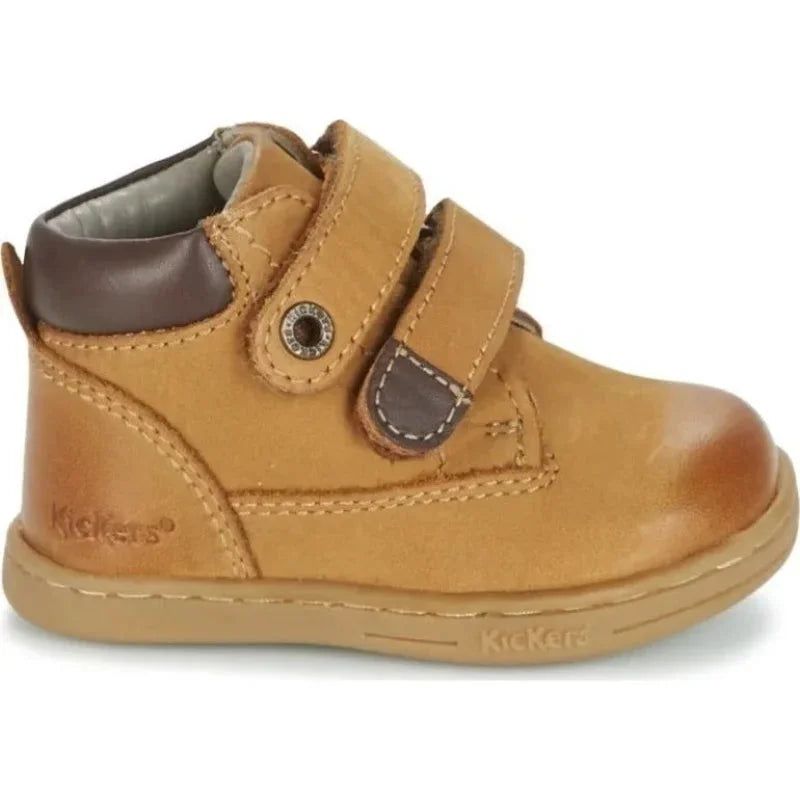 Kickers Kickers Δερμάτινα Παιδικά Ανατομικά Μποτάκια για Αγόρια Οχρα Μποτάκι Αγόρι / Boots Boys 20171019130924_32cb005c