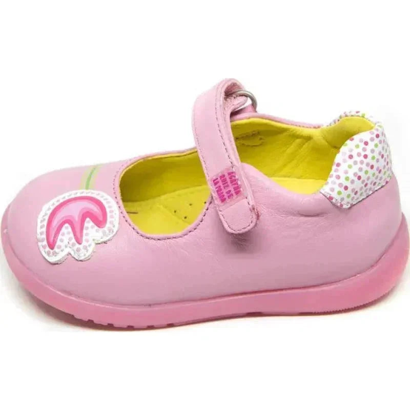 Αgatha Ruiz De La Prada Agatha Ruiz De La Prada Παιδικές Μπαλαρίνες με Σκρατς Δερμάτινες Ροζ Μπαρέτα/ Ballerina / Flat Shoes Girl Agatha-Ruiz-De-La-Prada-192900-Pink-Poline-_-_-213