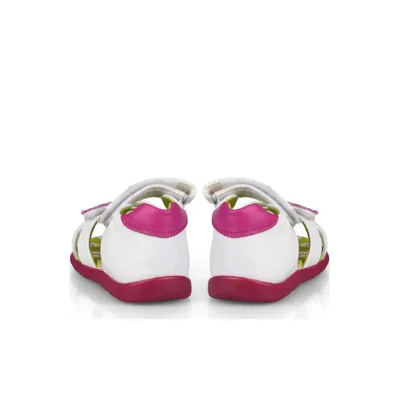 Αgatha Ruiz De La Prada Agatha Ruiz De La Prada Παιδικά Πέδιλα Λευκά Πέδιλο Κορίτσι / Sandals Girl Agatha-Ruiz-De-La-Prada-202901-White-Poline-_-_-509