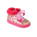 Agatha Ruiz De La Prada Δερμάτινα Παιδικά Μποτάκια με Κορδόνια Χρυσά