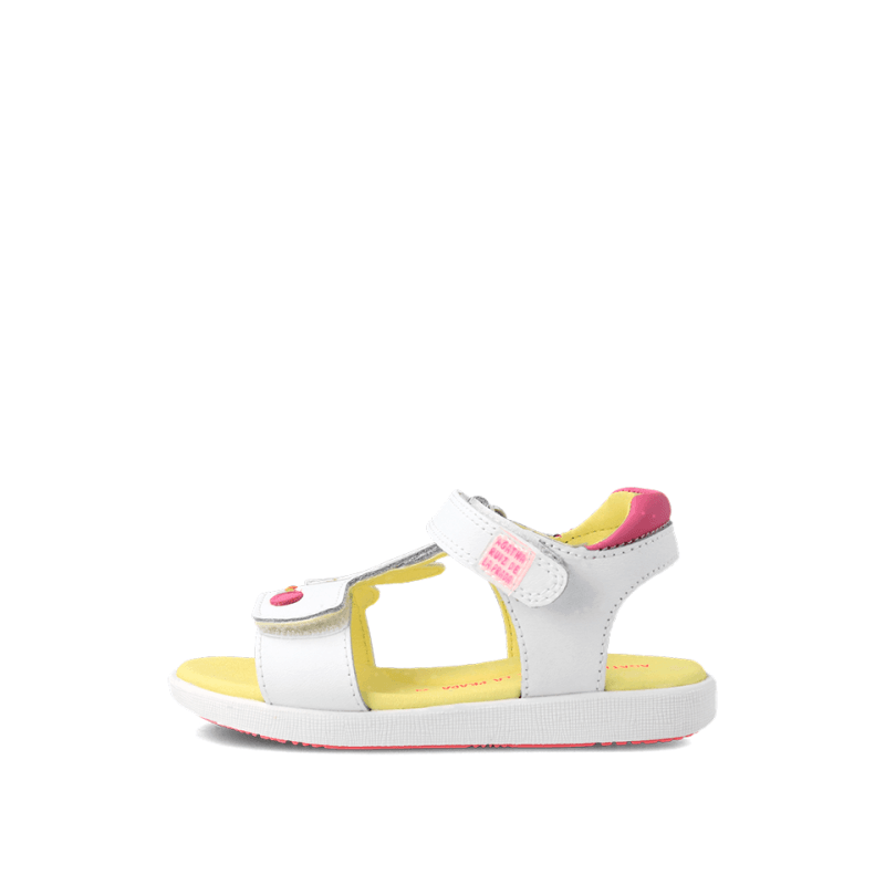 Αgatha Ruiz De La Prada Agatha Ruiz De La Prada Παιδικά Πέδιλα Λευκά Πέδιλο Κορίτσι / Sandals Girl Agatha-Ruiz-De-La-Prada-SS23-232947-White-Poline-_-_-254