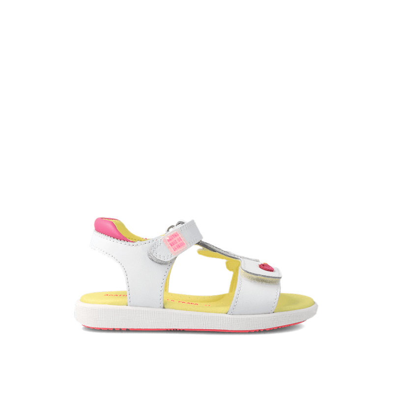 Αgatha Ruiz De La Prada Agatha Ruiz De La Prada Παιδικά Πέδιλα Λευκά Πέδιλο Κορίτσι / Sandals Girl Agatha-Ruiz-De-La-Prada-SS23-232947-White-Poline-_-_-508
