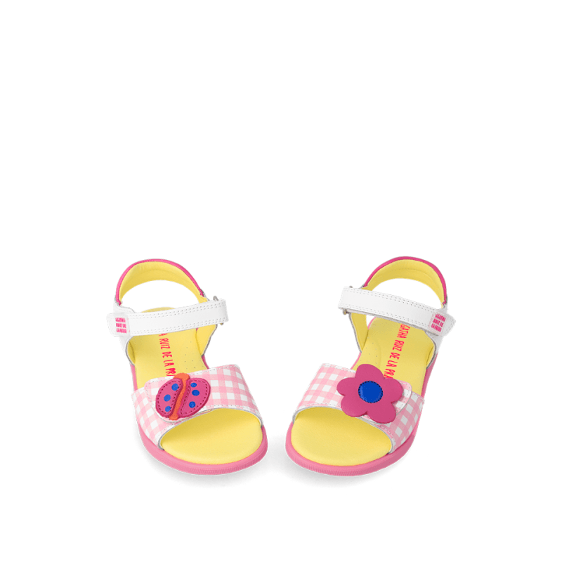 Αgatha Ruiz De La Prada Agatha Ruiz De La Prada Παιδικά Πέδιλα Πολύχρωμα Πέδιλο Κορίτσι / Sandals Girl Agatha-Ruiz-De-La-Prada-SS23-232948-White-Poline-_-_-52