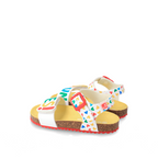 Αgatha Ruiz De La Prada Agatha Ruiz De La Prada Παιδικά Πέδιλα Λευκά Πέδιλο Κορίτσι / Sandals Girl Agatha-Ruiz-De-La-Prada-SS23-232963-White-Poline-_-_-541