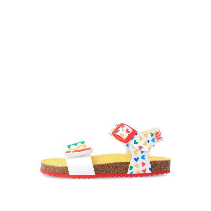 Αgatha Ruiz De La Prada Agatha Ruiz De La Prada Παιδικά Πέδιλα Λευκά Πέδιλο Κορίτσι / Sandals Girl Agatha-Ruiz-De-La-Prada-SS23-232963-White-Poline-_-_-729