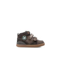 Biomecanics Children's High Sneakers with Scratches for Boys Brown