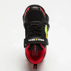 Bull Boys Bull Boys Παιδικά Ανατομικά Sneakers για Αγόρι με Δεινόσαυρους και Φωτάκια Μαύρα Παπούτσι Αγόρι Φωτάκια / Shoes with Lights Boy Bull-Boys-AW23-DNAL2205-Black-Poline-_-_-10