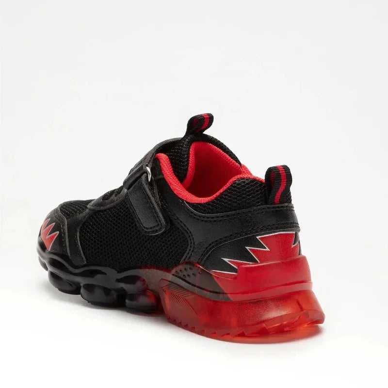 Bull Boys Bull Boys Παιδικά Ανατομικά Sneakers για Αγόρι με Δεινόσαυρους και Φωτάκια Μαύρα Παπούτσι Αγόρι Φωτάκια / Shoes with Lights Boy Bull-Boys-AW23-DNAL2205-Black-Poline-_-_-641