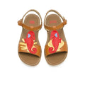 Camper Camper Παιδικά Δερμάτινα Πέδιλα Twins για Κορίτσια Ανατομικά Καφέ Πέδιλο Κορίτσι / Sandals Girl Camper-K800427-001-Brown-Poline-_-_-77