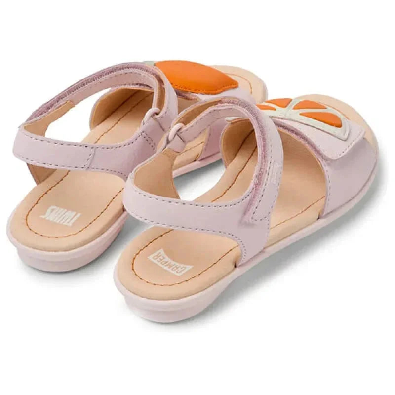 Camper Camper Παιδικά Δερμάτινα Πέδιλα Ανατομικά για Κορίτσια Ροζ Πέδιλο Κορίτσι / Sandals Girl Camper-SS22-K800483-001-Pink-Poline-_-_-767