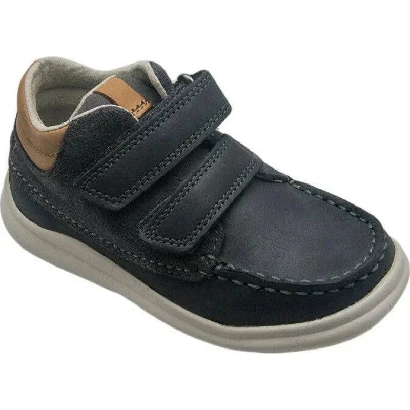 Clarks Clarks Δερμάτινο Ανατομικό Μποτάκια Tuktu για Αγόρι Γκρι Μποτάκι Αγόρι / Boots Boys Clarks-26135017-Grey-Poline-_-_-591