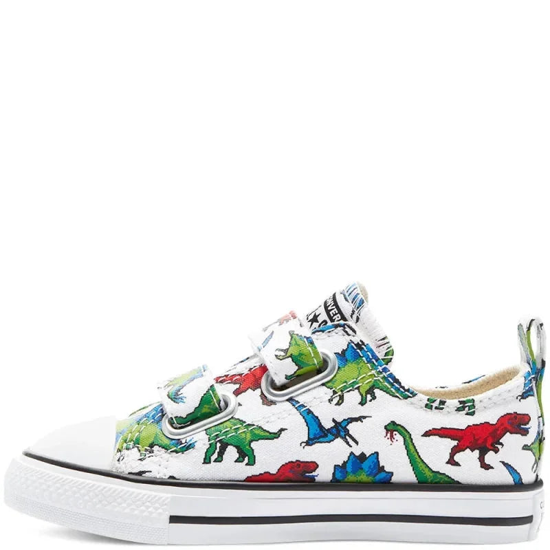 Converse All Star Converse Παιδικά Sneakers 8-Bit Easy-On Chuck Taylor All Star Top με Σκρατς για Αγόρια Λευκά Πάνινα Αγόρι /Canvas Boy Converse-770166C-Multi-Poline-_-_-67