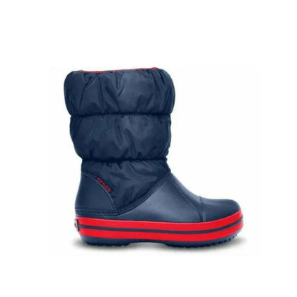 Crocs Crocs Παιδικές Γαλότσες με Εσωτερική Επένδυση Puff Navy Μπλε Χιονιού Αγόρι / Snowboots Boy Crocs-AW23-14613-Navy-Poline-_-_-501
