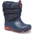 Crocs Crocs Παιδικές Μπότες Χιονιού με Εσωτερική Επένδυση Puff Μπλε Χιονιού Αγόρι / Snowboots Boy Crocs-AW23-207684-410-Navy-Poline-_-_-201