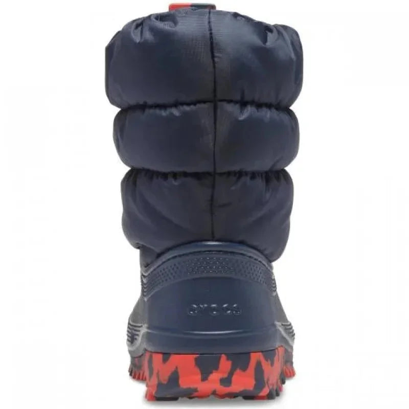 Crocs Crocs Παιδικές Μπότες Χιονιού με Εσωτερική Επένδυση Puff Μπλε Χιονιού Αγόρι / Snowboots Boy Crocs-AW23-207684-410-Navy-Poline-_-_-328