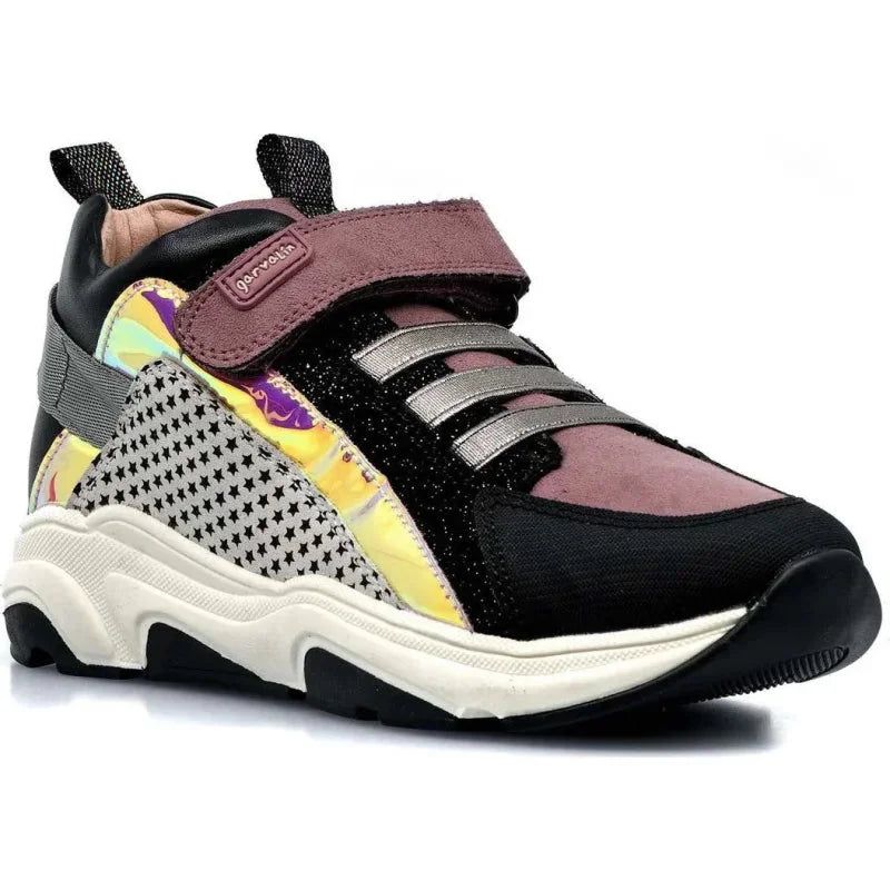 Garvalin Garvalin Παιδικά Sneakers Ανατομικά για Κορίτσι Μαύρα Μποτάκι Κορίτσι / Boots Girl Garvalin-201650-deco-Poline-_-_-220