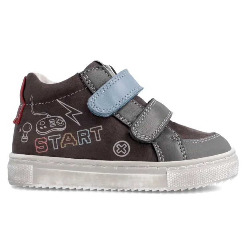 Garvalin Garvalin Παιδικό Sneaker High με Σκρατς για Αγόρι Γκρι Μποτάκι Αγόρι / Boots Boys Garvalin-AW22-211636-Antracita-Poline-_-_-529