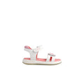 Garvalin Children's Anatomical Leather Sandals for Girls White