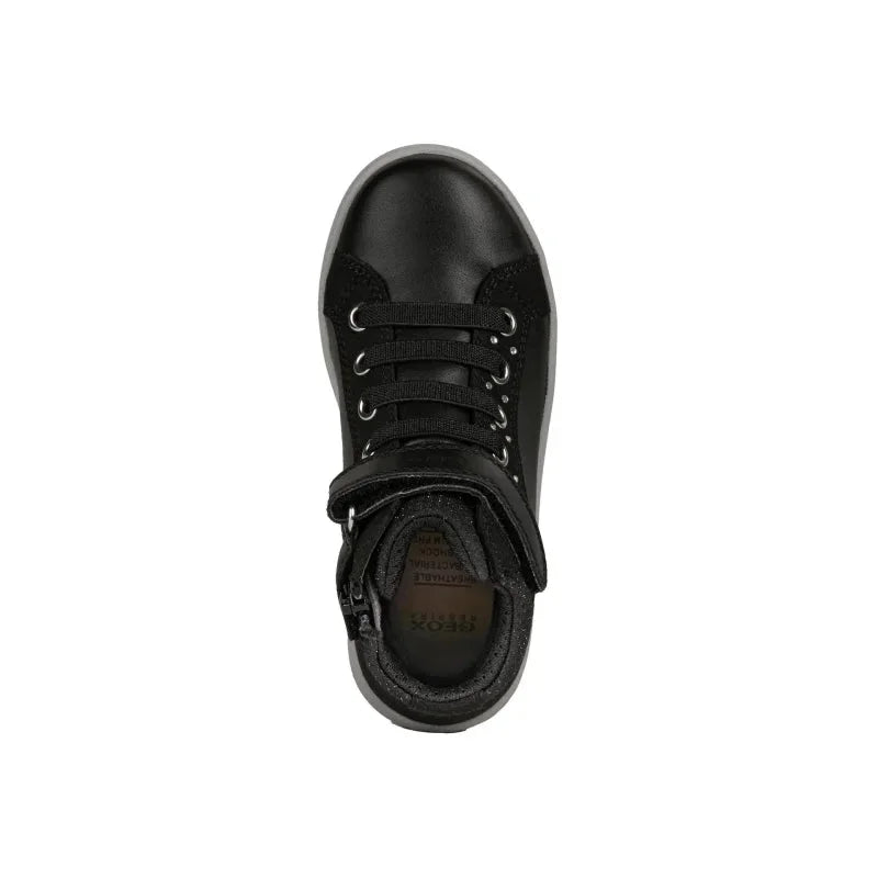 Geox Geox Παιδικά Sneakers High Kathe Ανατομικά για Κορίτσι Μαύρα Μποτάκι Κορίτσι / Boots Girl Geox-AW22-J16EUG-054AU-C9999-Black-Poline-_-_-50