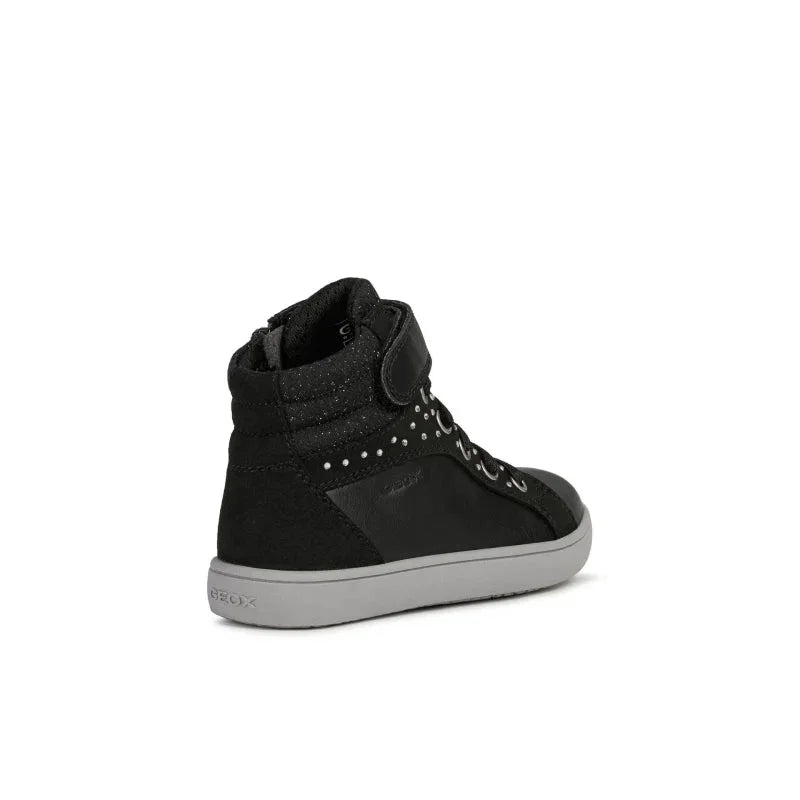 Geox Geox Παιδικά Sneakers High Kathe Ανατομικά για Κορίτσι Μαύρα Μποτάκι Κορίτσι / Boots Girl Geox-AW22-J16EUG-054AU-C9999-Black-Poline-_-_-824