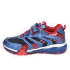 Geox Geox Παιδικά Sneakers Ανατομικά Spiderman με Φωτάκια Navy Μπλε Παπούτσι Αγόρι Φωτάκια / Shoes with Lights Boy Geox-AW23-J26FEB-011CE-C4226-Blue-Red-Poline-_-_-251