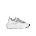 Geox Baskets Anatomiques Enfant Fille Blanc Argent