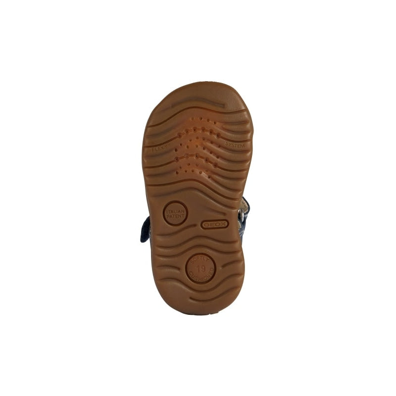 Geox Geox Παπουτσοπέδιλα Macchia Ανατομικά Navy Μπλε Πέδιλο Αγόρι / Sandals Boy Geox-SS23-B254VA-0CL85-C4229-Navy-Dk-Yellow-Poline-_-_-757