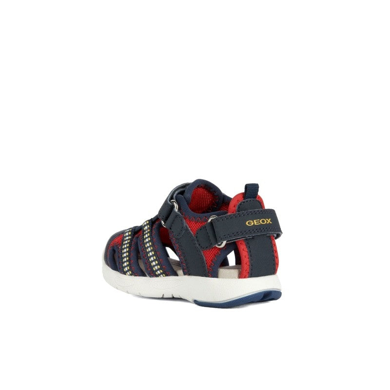 Geox Geox Παπουτσοπέδιλα Multi Ανατομικά Navy Μπλε Πέδιλο Αγόρι / Sandals Boy Geox-SS23-B920FB-05014-C7217-Red-Navy-Poline-_-_-524