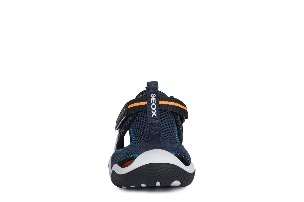 Geox Geox Παπουτσοπέδιλα Wader Ανατομικά Μπλε Πέδιλο Αγόρι / Sandals Boy Geox-SS23-J1530A-00014-C4074-Navy-Orange-Poline-_-_-151