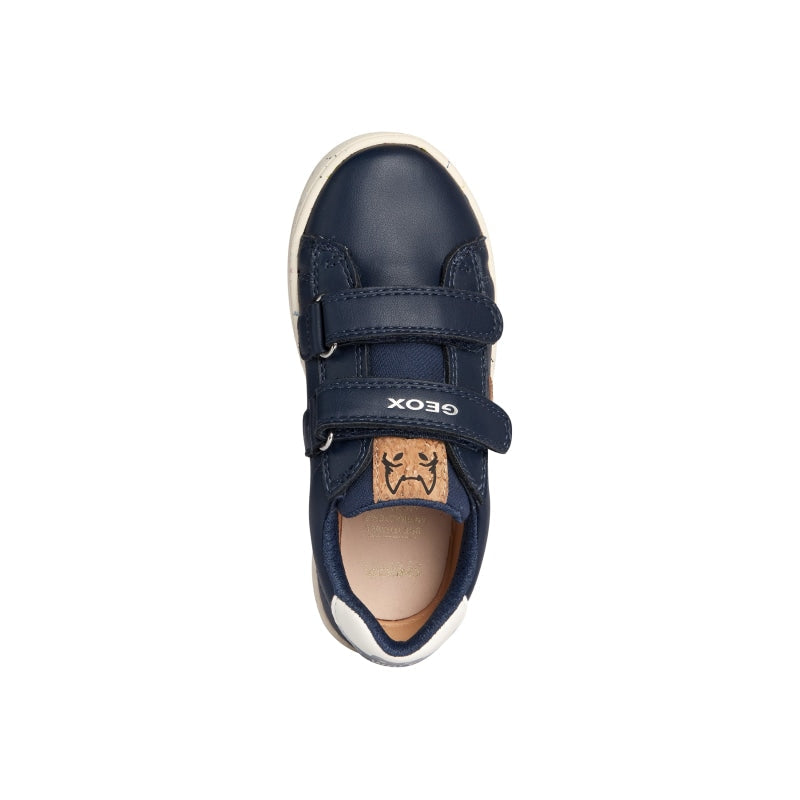 Geox Geox Παιδικά Sneakers Ανατομικά με Σκρατς για Αγόρι Navy Μπλε Sneaker Αγόρι / Sneaker Boys Geox-SS23-J35BEA-0002H-C4002-Navy-Poline-_-_-928