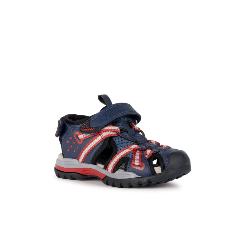 Geox Geox Παπουτσοπέδιλα Ανατομικά Navy Μπλε Πέδιλο Αγόρι / Sandals Boy Geox-SS23-J920RB-0ME14-C4327-Avio-Red-Poline-_-_-391