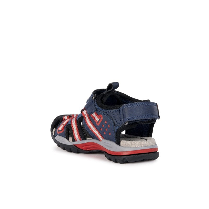 Geox Geox Παπουτσοπέδιλα Ανατομικά Navy Μπλε Πέδιλο Αγόρι / Sandals Boy Geox-SS23-J920RB-0ME14-C4327-Avio-Red-Poline-_-_-931