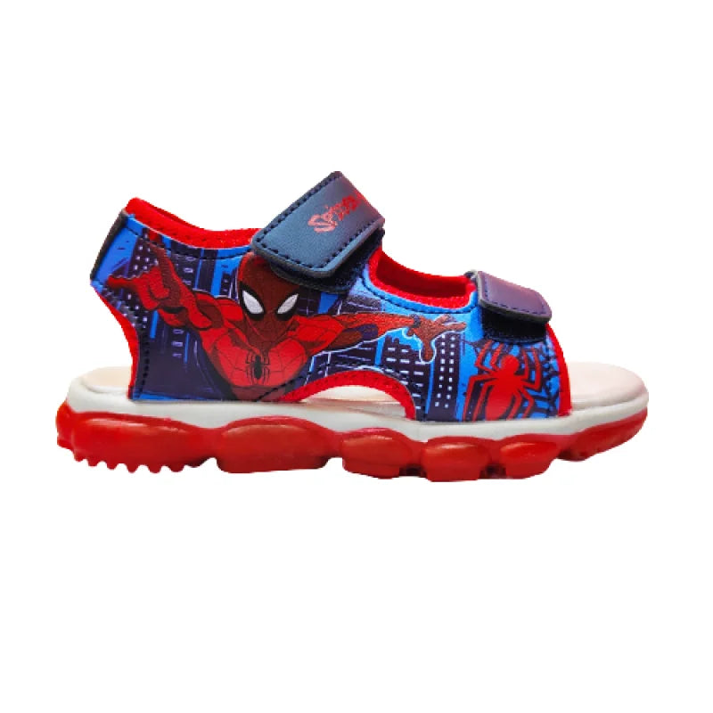 Leomil Spiderman Παιδικά Ανατομικά Πέδιλα για Αγόρια με Φωτάκια Μπλέ Πέδιλο Αγόρι Φωτάκια / Sandal Boy Lights IMG20230317094147-removebg-preview
