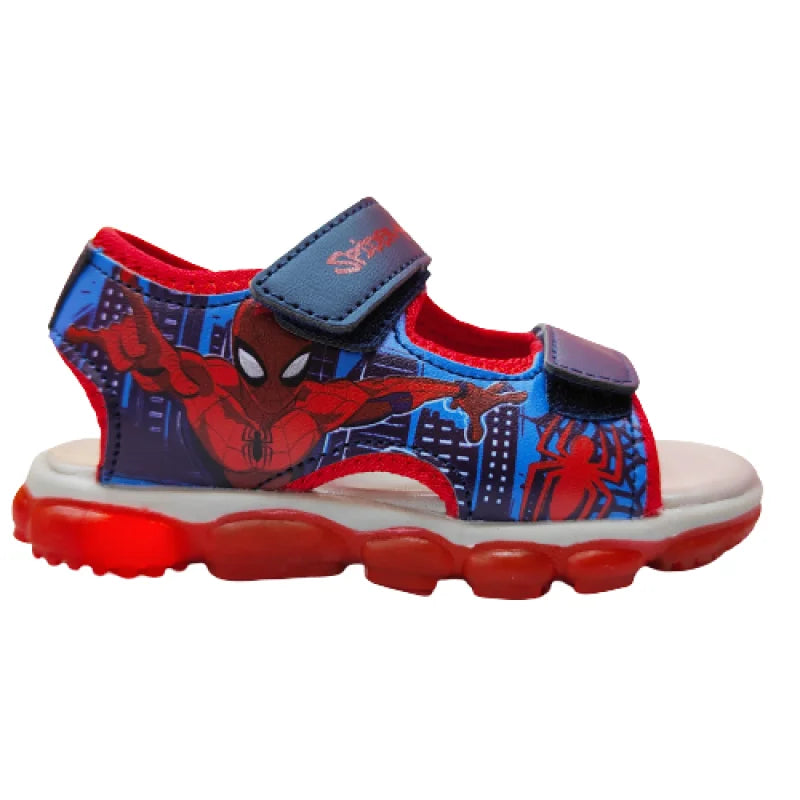 Leomil Spiderman Παιδικά Ανατομικά Πέδιλα για Αγόρια με Φωτάκια Μπλέ Πέδιλο Αγόρι Φωτάκια / Sandal Boy Lights IMG20230317094231-removebg-preview