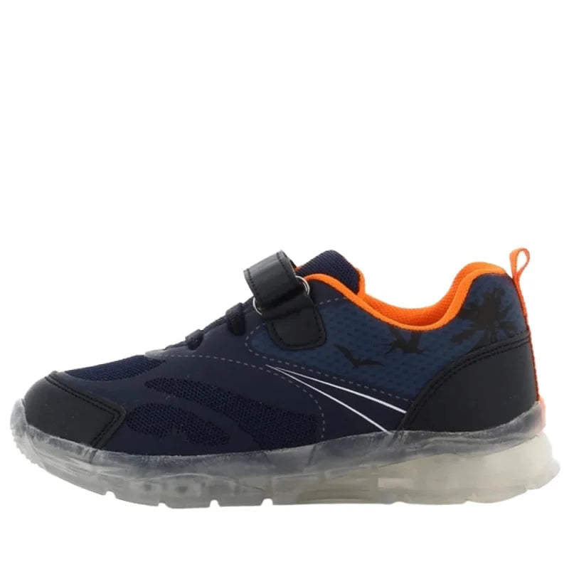 Leomil Jurassic World Παιδικά Ανατομικά Sneakers για Αγόρια με Φωτάκια - Μπλε Παπούτσι Αγόρι Φωτάκια / Shoes with Lights Boy JW001265d