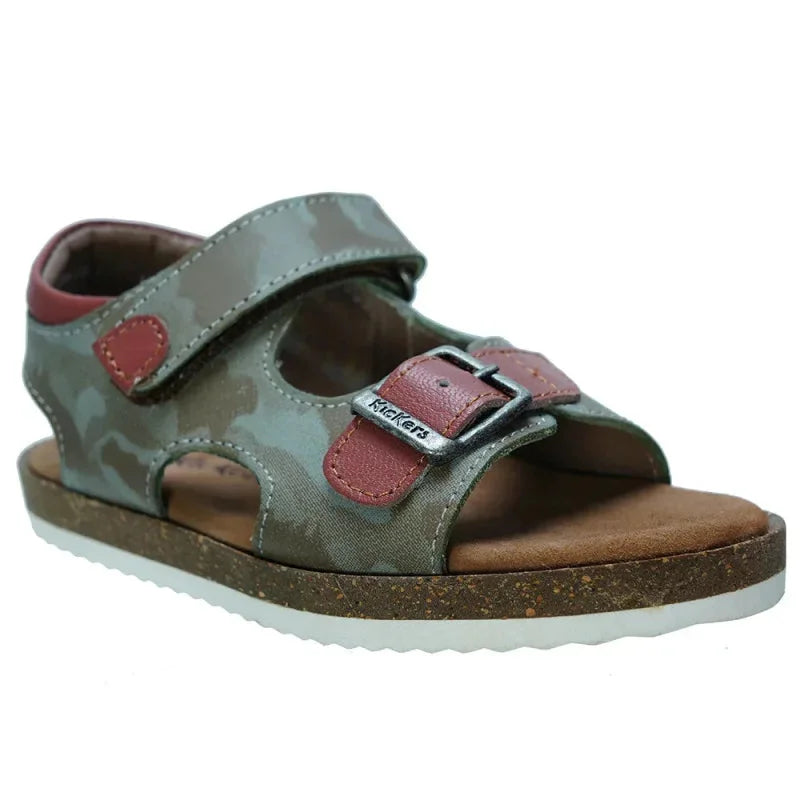 Kickers Kickers Παιδικά Ανατομικά Πέδιλα για Αγόρια Χακι Πέδιλο Αγόρι / Sandals Boy Kickers-694911-30-203-Khaki-Poline-_-_-207