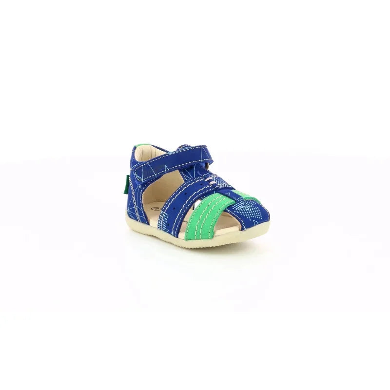 Kickers Kickers Παιδικά Ανατομικά Παπουτσοπέδιλα Big Bazar για Αγόρια Μπλε Πέδιλο Αγόρι / Sandals Boy Kickers-786421-10-51-Blue-Poline-_-_-841