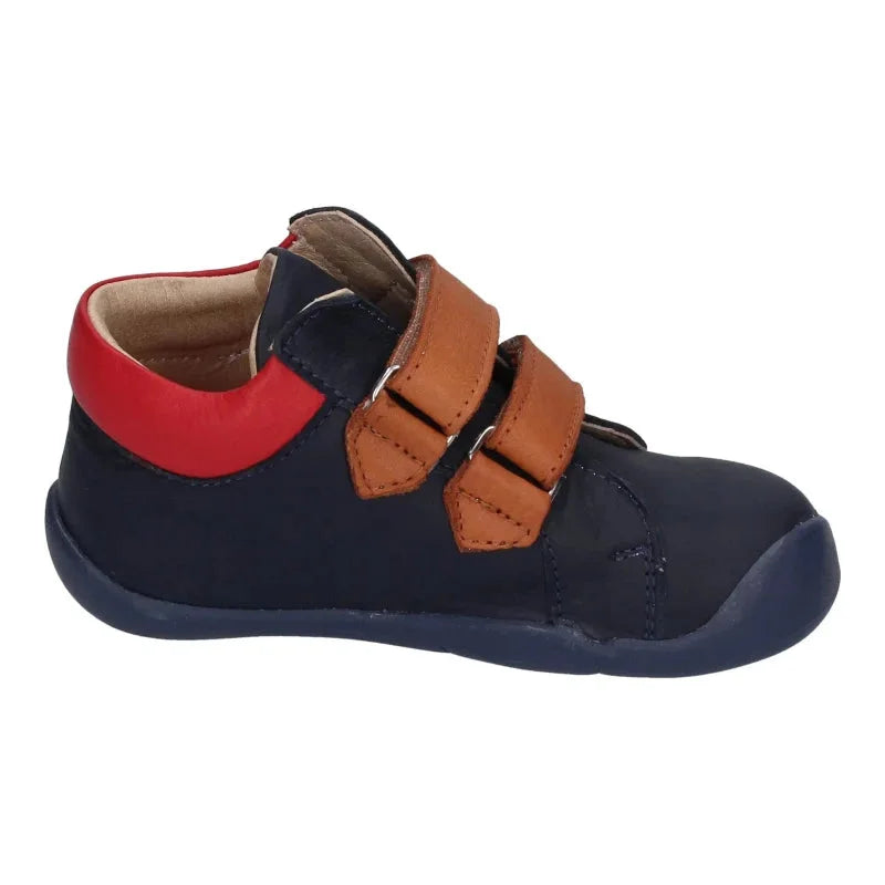 Kickers Kickers Ανατομικά Δερμάτινα Παιδικά Μποτάκια με Σκρατς Navy Μπλε Μποτάκι Αγόρι / Boots Boys Kickers-AW22-878470-10-101-Marine-Camel-Poline-_-_-684