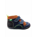 Kickers Kickers Kinoe Ανατομικά Δερμάτινα Παιδικά Μποτάκια με Σκρατς Navy Μπλε Μποτάκι Αγόρι / Boots Boys Kickers-AW23-878660-10-101-Marine-Marron-Poline-_-_-213